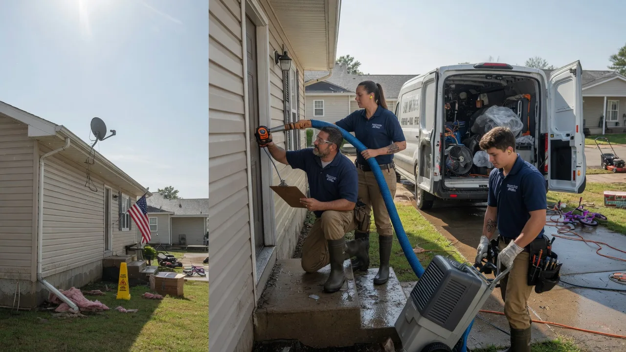 Ceiling Water Damage Restoration in Larsen, WI near me